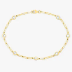 Alexia Paperclip Diamonds By The Yard Bracelet