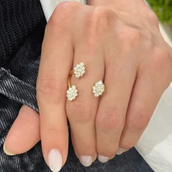 Alora Pave Cluster Ring