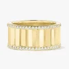 Amanza Fluted Diamond Eternity Band
