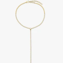 Amira Diamond Bezel Tennis Necklace with Removable Lariat 5.20 ctw