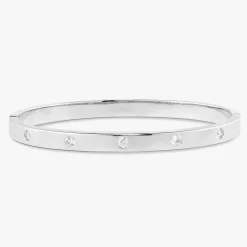 Amour Gold and Diamond Station Bangle