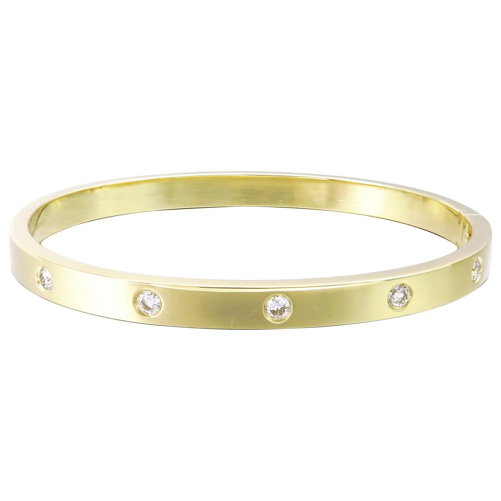 Amour Gold and Diamond Station Bangle