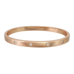 Amour Gold and Diamond Station Bangle