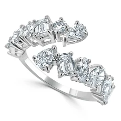 Anastasia Multi-Shape Crossover Diamond Ring