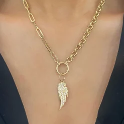 Angel Wing Diamond Charm