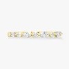 Ansley Alternating Marquis & Round Diamond Band