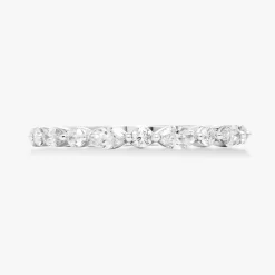 Ansley Alternating Marquis & Round Diamond Band