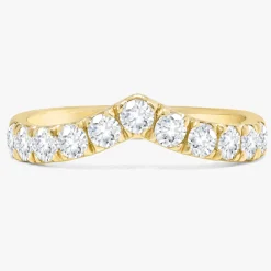 Ava Single V Diamond Band