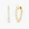 Baby Charlie Cloud® Double Sided Diamond Huggie Earrings 0.86 ctw