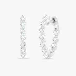 Baby Charlie Cloud® Double Sided Diamond Huggie Earrings 0.86 ctw