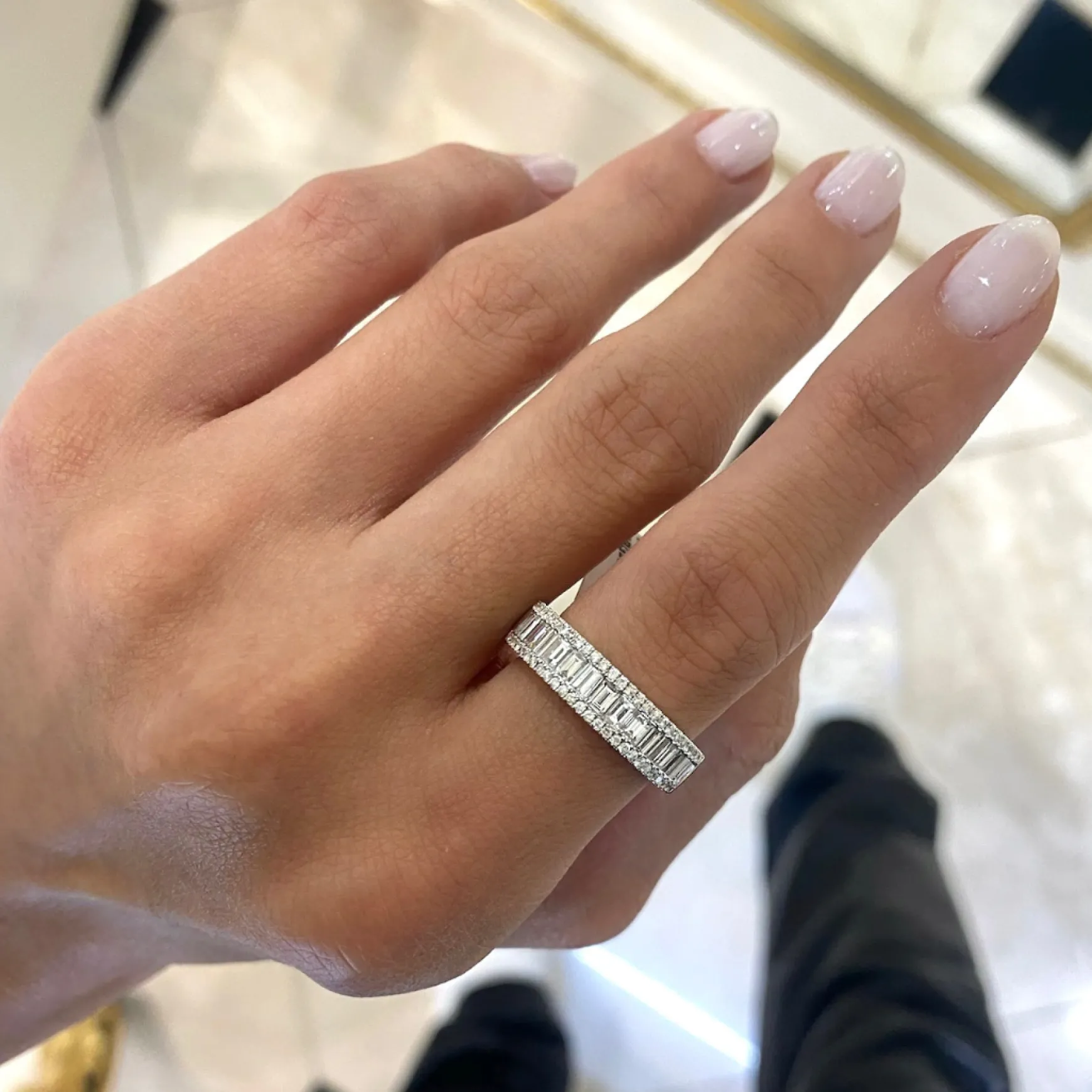 Baby Gianna Baguette Diamond Ring