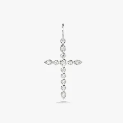 Bela Diamond Bezel Cross Charm