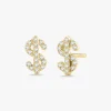 Benjamin Dollar Sign Cash Stud Earrings