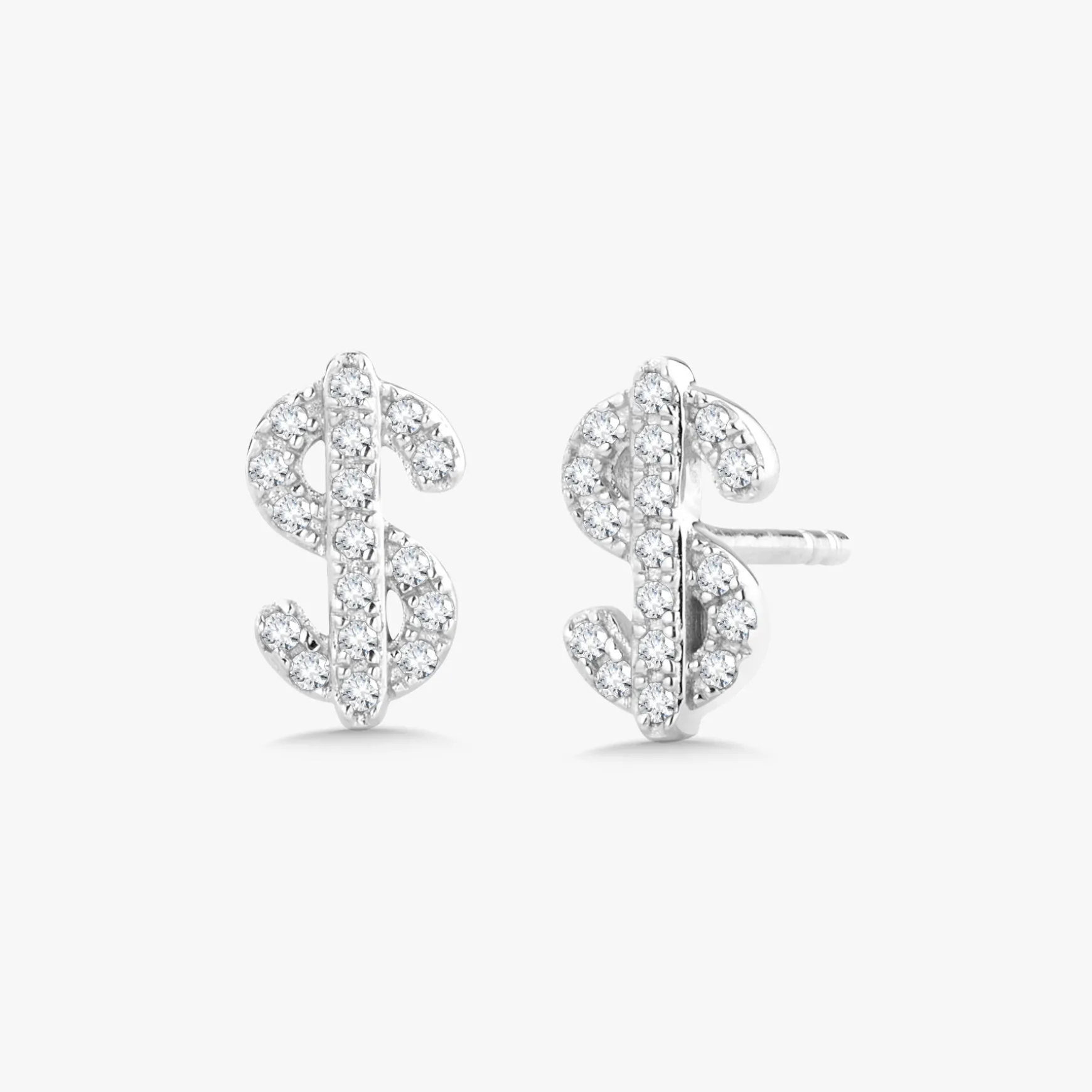 Benjamin Dollar Sign Cash Stud Earrings