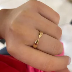 Bennett 14k Gold Claw Stacking Band