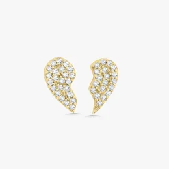 Best Friends Forever Heart Stud Earrings