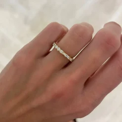Best of Both Baguette and Round Eternity Band