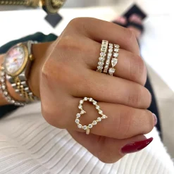 Best of Both Emerald Cut and Oval Eternity Band