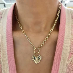 Best of Both Rolo and Paperclip Chain with Openable Clasp