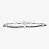 Black Diamond & Emerald Cut Station Tennis Bracelet