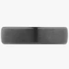 Black Titanium Satin Wedding Band 6.5mm