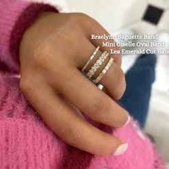 Braelynn East to West Baguette Diamond Band