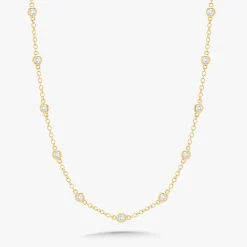 Brielle Diamonds By The Yard Necklace 1 ctw