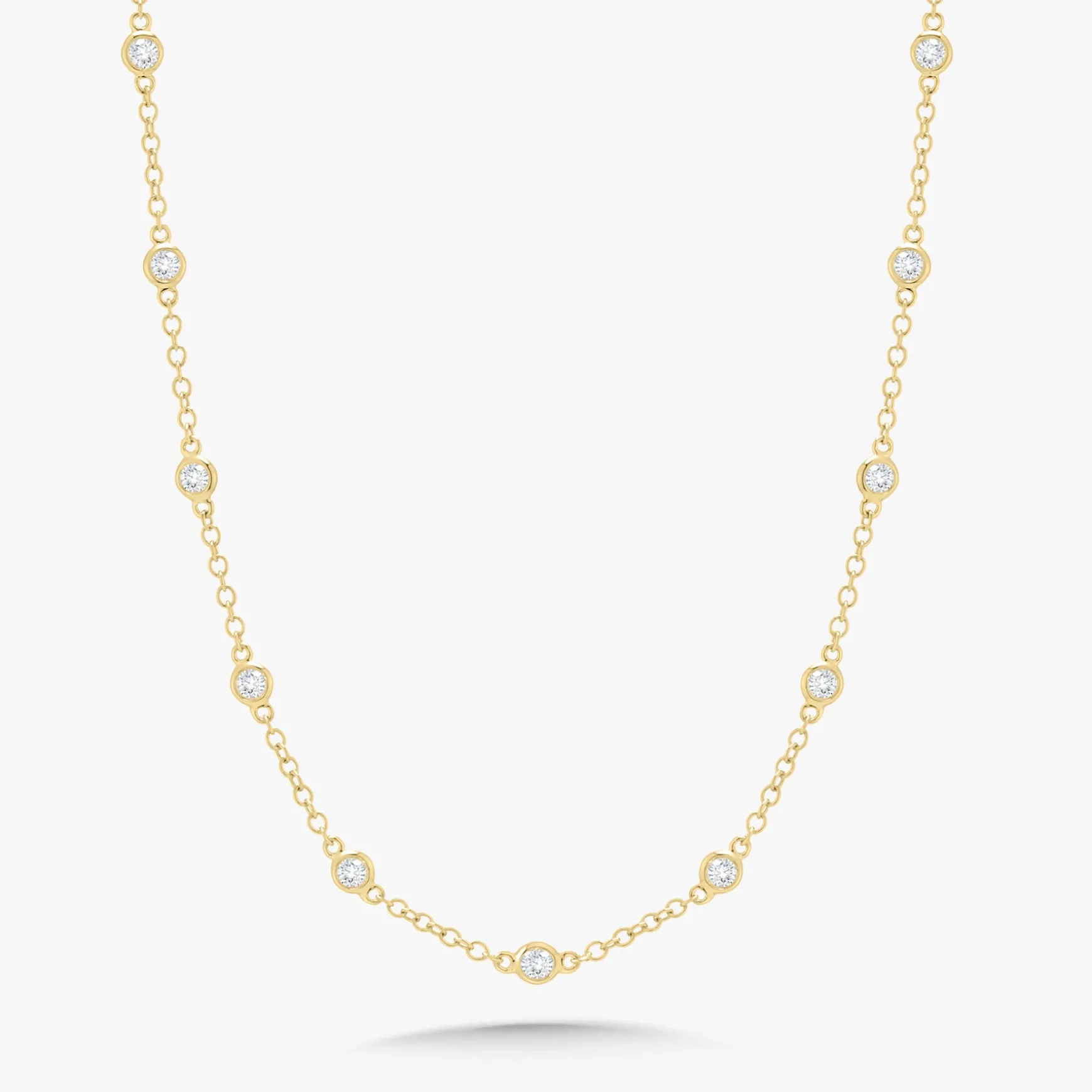 Brielle Diamonds By The Yard Necklace 1 ctw
