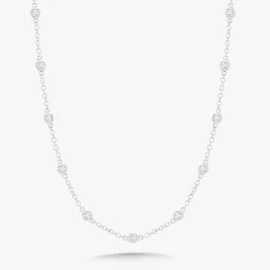 Brielle Diamonds By The Yard Necklace 1 ctw