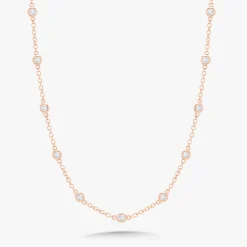 Brielle Diamonds By The Yard Necklace 1 ctw