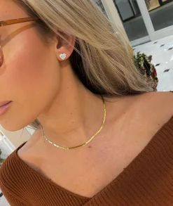 Britt Herringbone Necklace 3mm