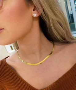 Britt Herringbone Necklace 5mm