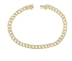 Bronx Pave Chain Link Diamond Tennis Bracelet 4.97 ctw