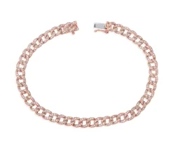 Bronx Pave Chain Link Diamond Tennis Bracelet 4.97 ctw