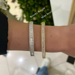 Brooks Tapered Baguette Diamond Bangle 5.10 ctw