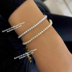 Buttercup Diamond Scalloped Tennis Bracelet