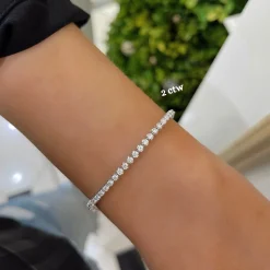 Buttercup Diamond Scalloped Tennis Bracelet