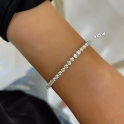 Buttercup Diamond Scalloped Tennis Bracelet
