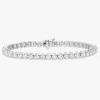 Buttercup Lab Diamond Scalloped Tennis Bracelet 6 ctw