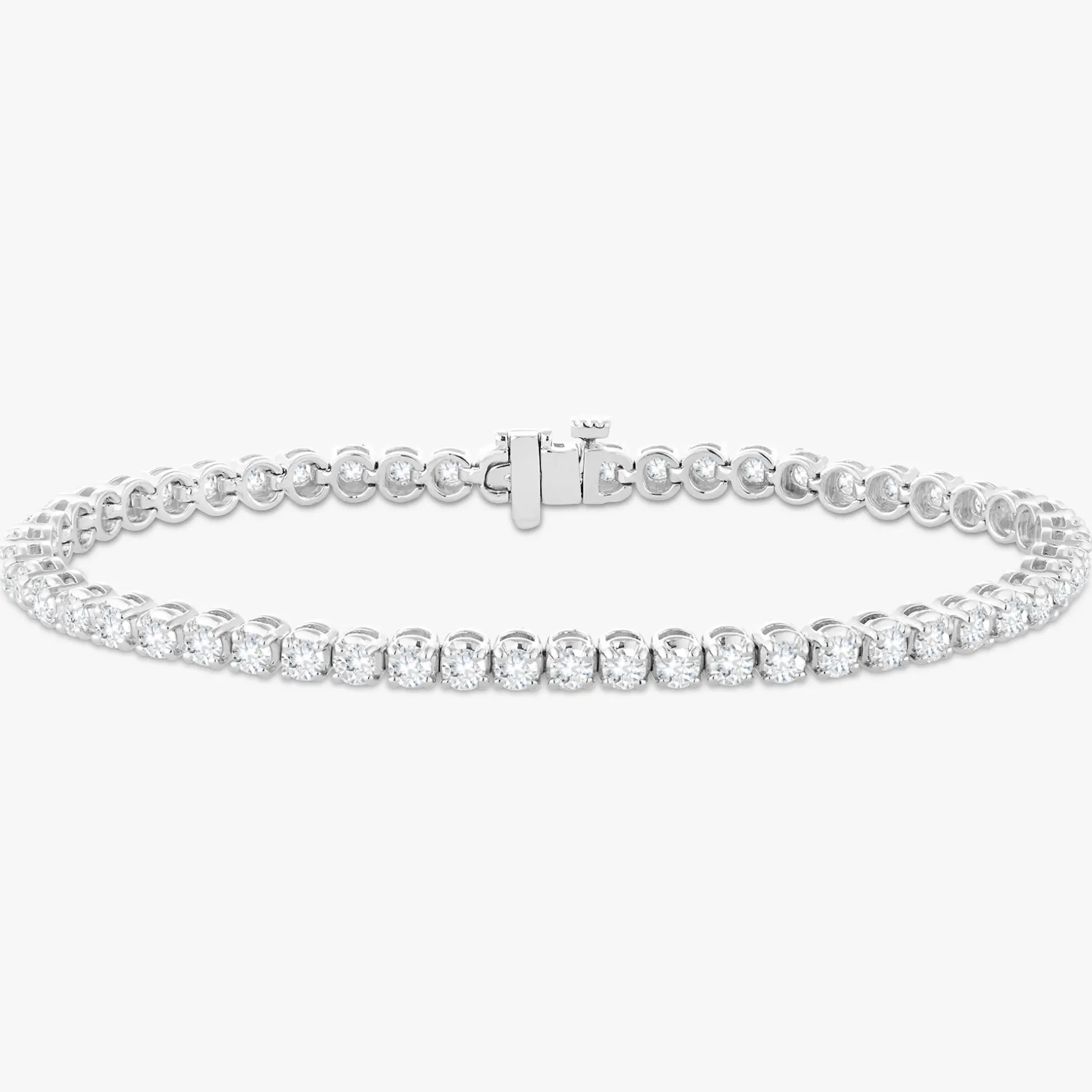 Buttercup Lab Diamond Scalloped Tennis Bracelet 4 ctw