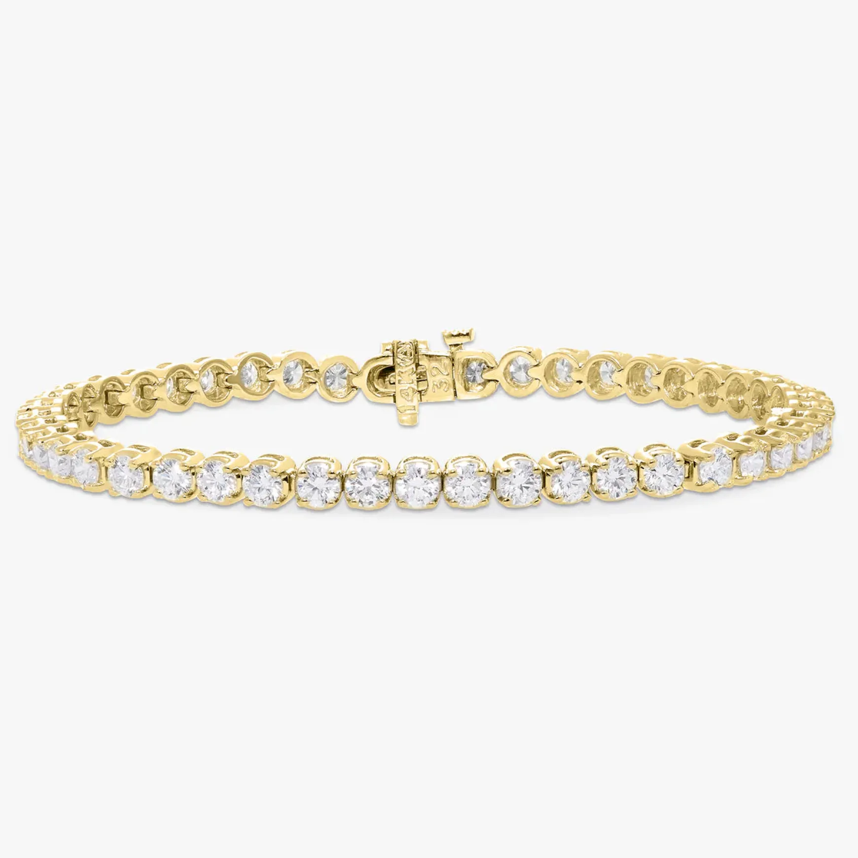 Buttercup Lab Diamond Scalloped Tennis Bracelet 9.50 ctw