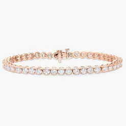 Buttercup Lab Diamond Scalloped Tennis Bracelet 6 ctw
