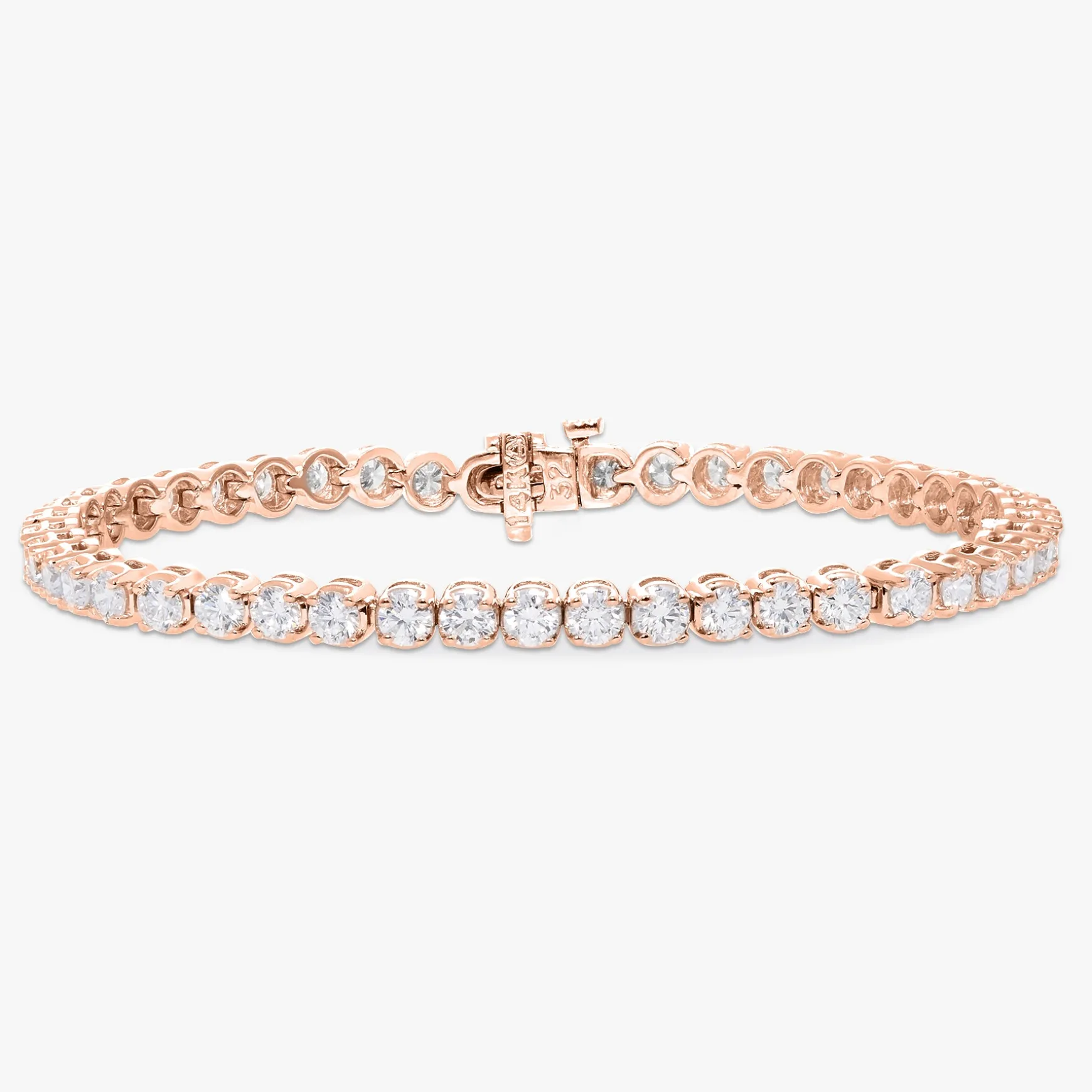 Buttercup Lab Diamond Scalloped Tennis Bracelet 6 ctw