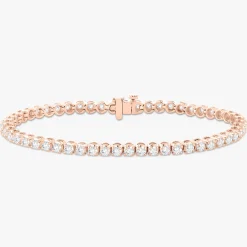 Buttercup Lab Diamond Scalloped Tennis Bracelet 4 ctw