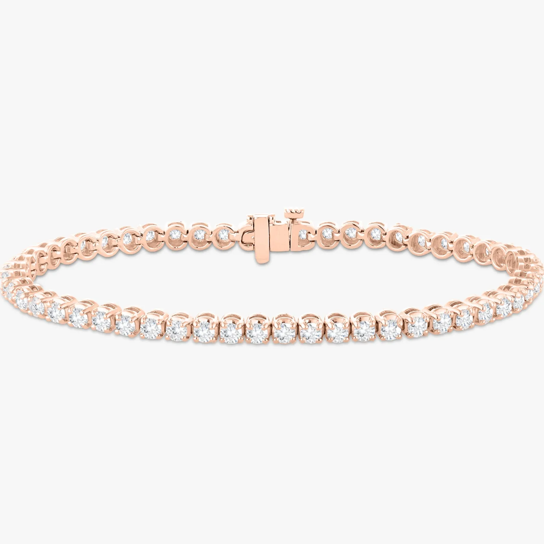 Buttercup Lab Diamond Scalloped Tennis Bracelet 4 ctw