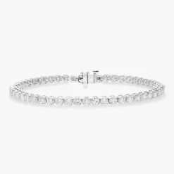 Buttercup Lab Diamond Scalloped Tennis Bracelet 4 ctw
