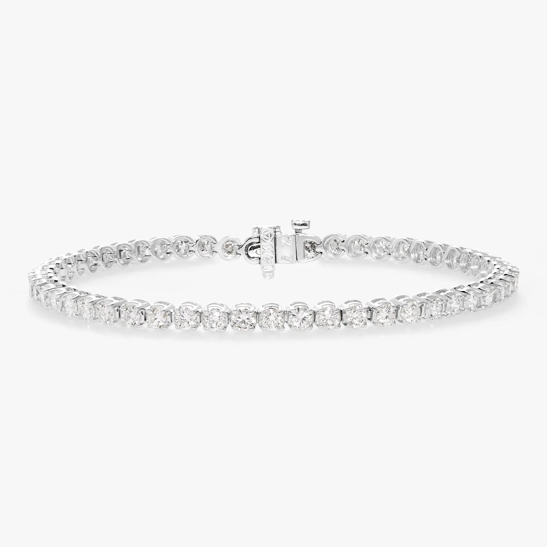 Buttercup Lab Diamond Scalloped Tennis Bracelet 4 ctw