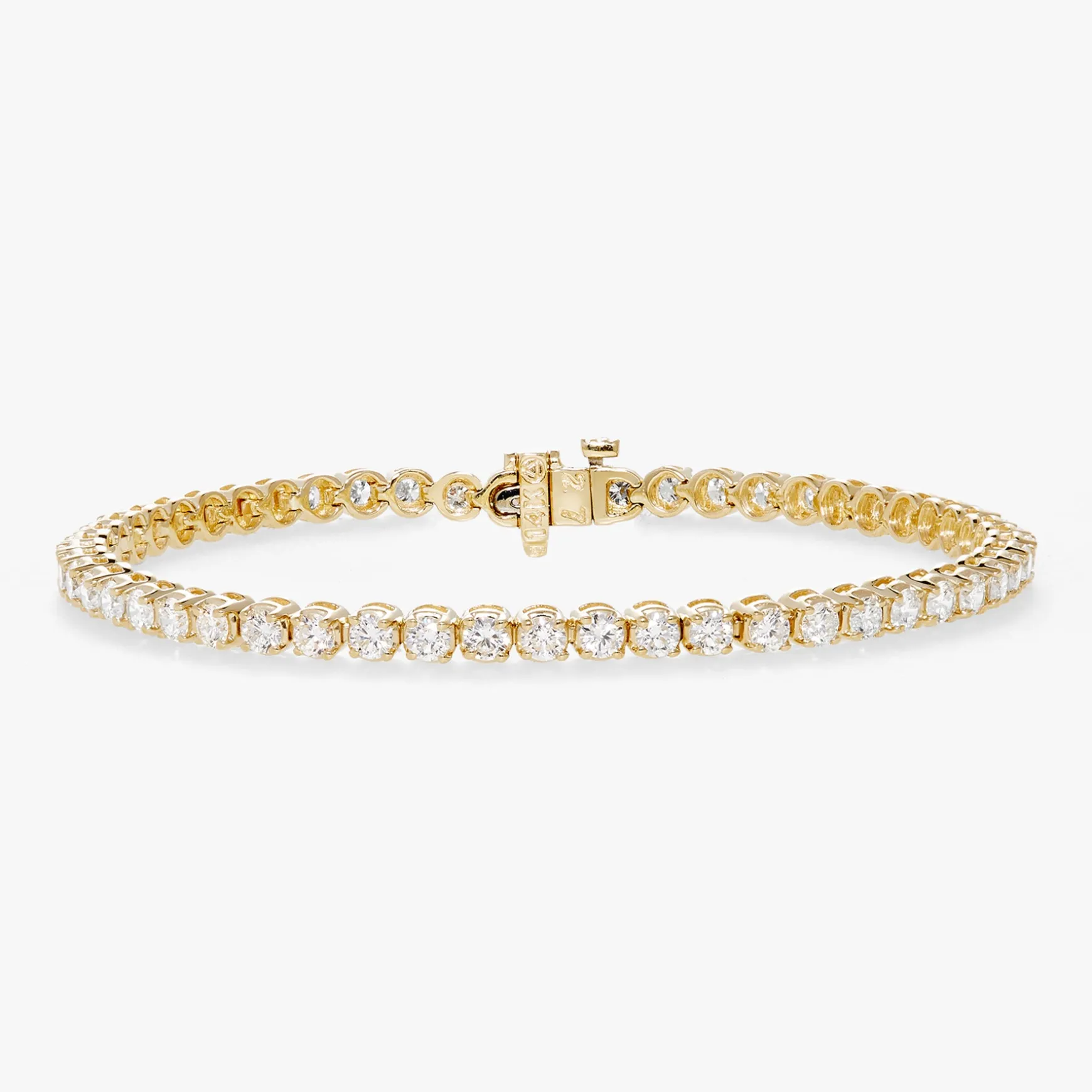 Buttercup Lab Diamond Scalloped Tennis Bracelet 4 ctw