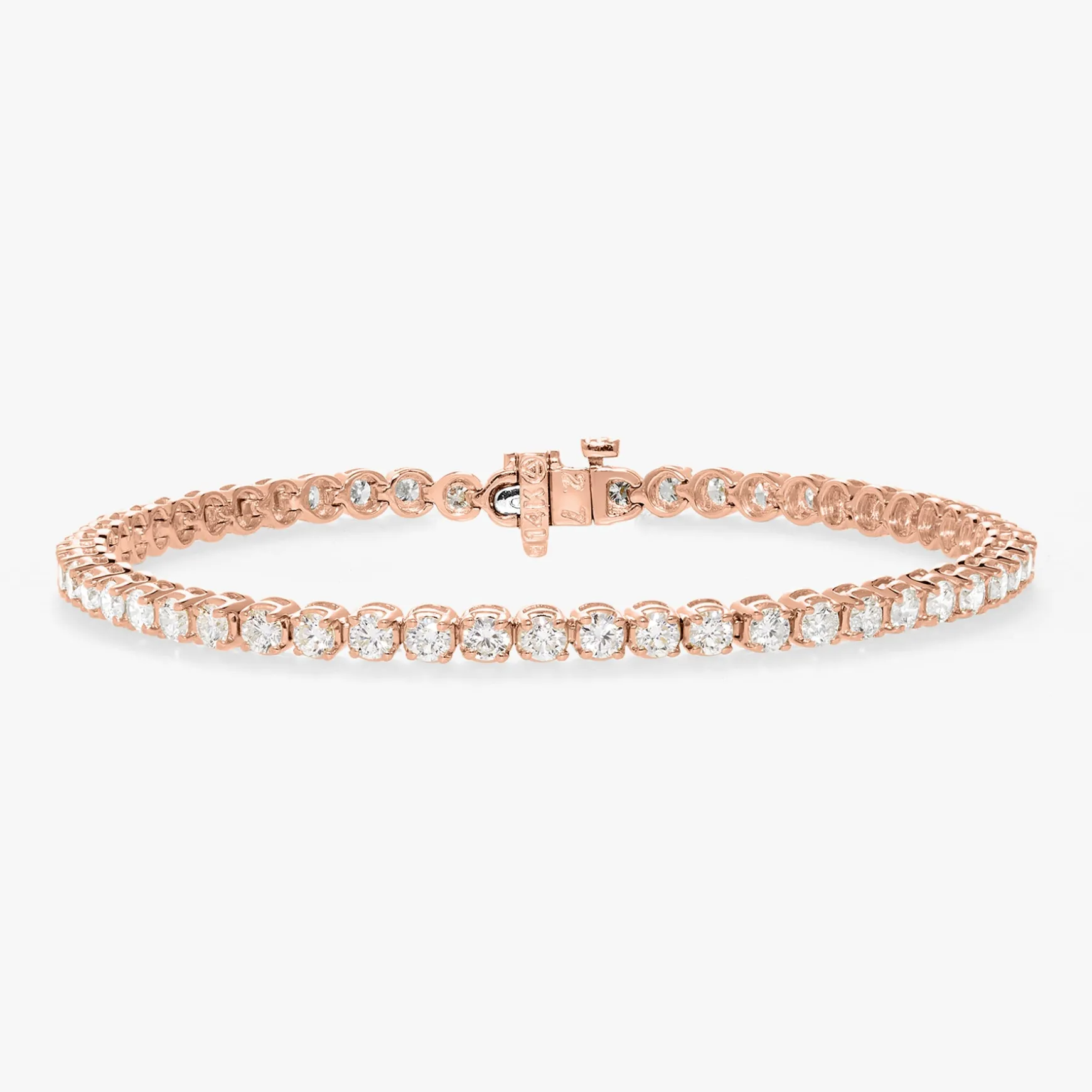 Buttercup Lab Diamond Scalloped Tennis Bracelet 4 ctw
