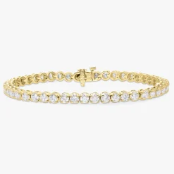 Buttercup Lab Diamond Scalloped Tennis Bracelet 6 ctw
